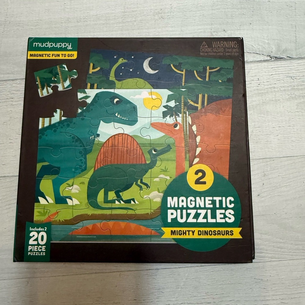 Mudpuppy magnetic‎ puzzles dinosaurs